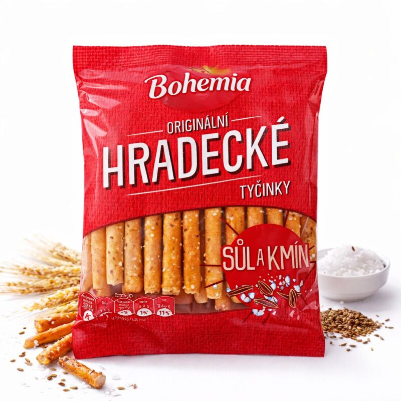 Originální Hradecké tyčinky kmínové 90g